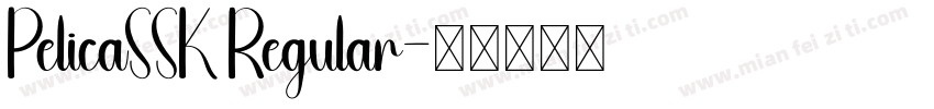 PelicaSSK Regular字体转换